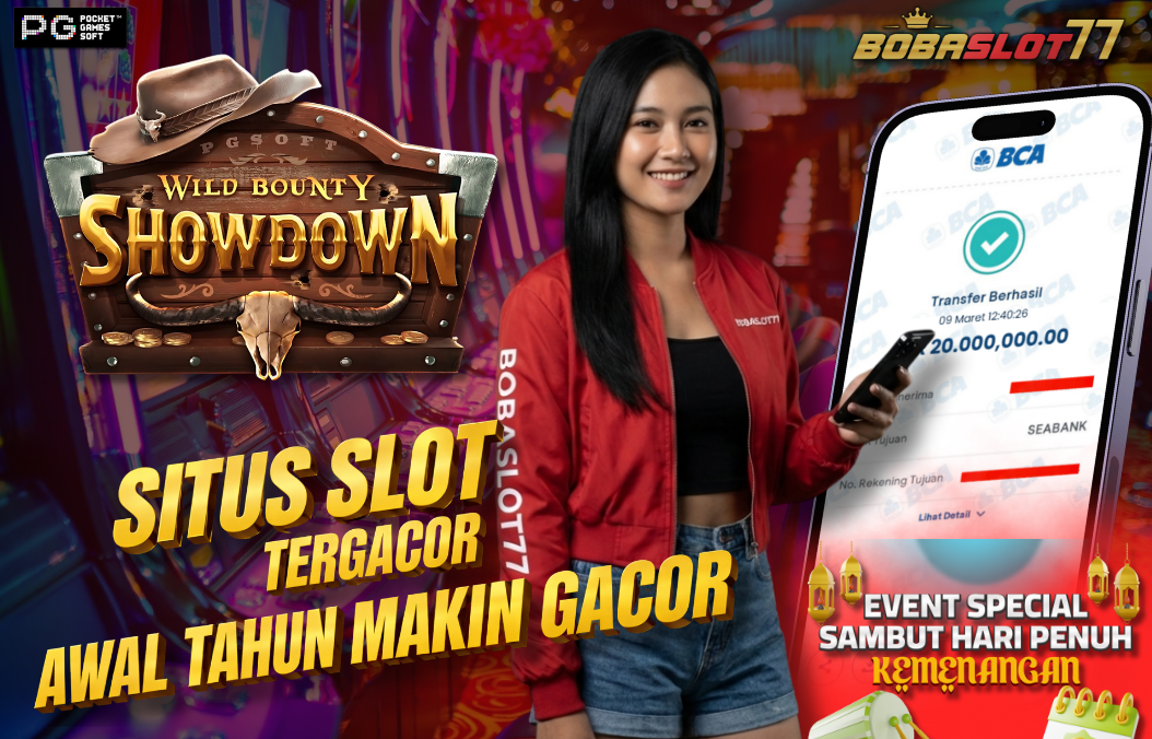 Selamat kepada user id : irw***87 Wede Rp 20.000.000 di Game WILD BOUNTY SHOWDOWN PG SOFT Cair Gk Sampe 1 Menit! Menang Mudah di Bobaslot77